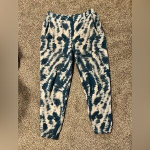 Patagonia micro fleece tie dye pants